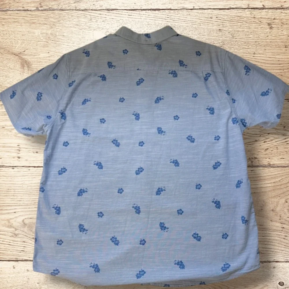 Hurley Mens One and Only Lido Stretch Short Sleeve Shirt NWT - XXL - Blue - Picture 5 of 10
